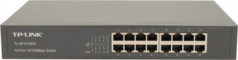 Pārslēdzējs TP-LINK TL-SF1016DS 16 porti 10/100Mbps
