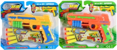 Plastmasas pistole ar putu patronām