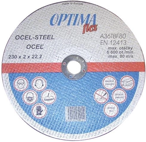 Griešanas disks tēraudam 230 × 2,0 × 22,2 mm