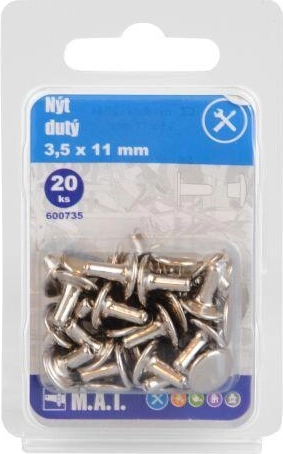 Dobā kniede 3,5 × 11 mm (20 gab.)