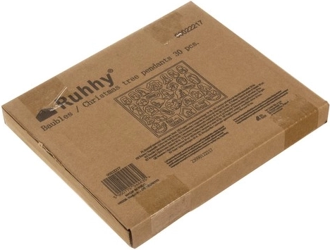 Easy storage in a box with cutouts