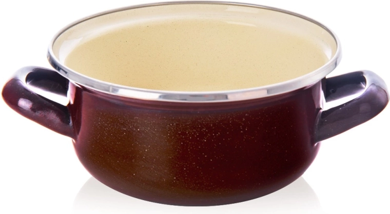 Emalēts katls Brown 16 cm, 1 l Orion