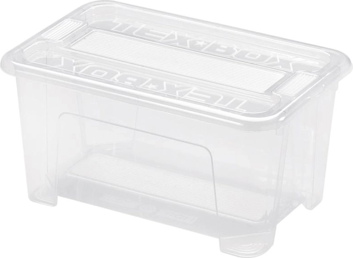 Uzglabāšanas kaste ar vāku 4,5 l, plastmasa, 28 × 18,5 × 14 cm