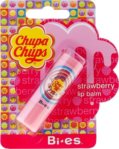 Lūpu balzams CHUPA CHUPS zemenes