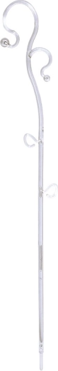 Atbalsts orhidejām DECOR III balts caurspīdīgs 39 cm