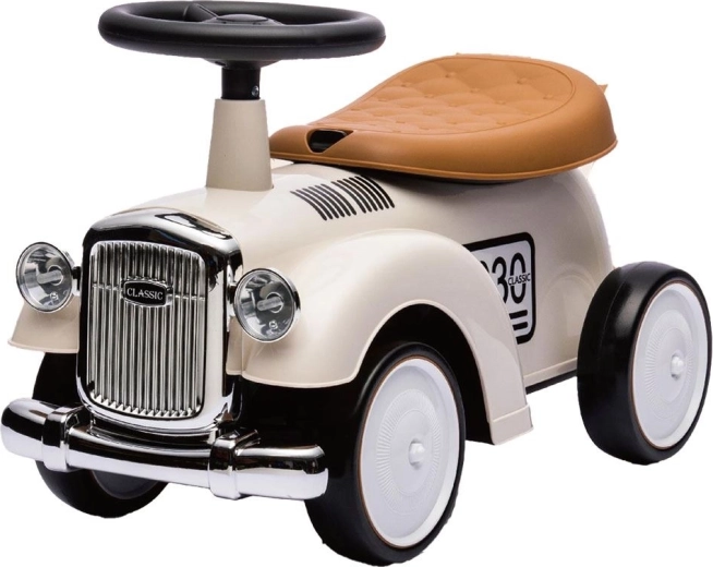 Bērnu braucamrīks (stumjamais) Baby Mix Retro smilškrāsā