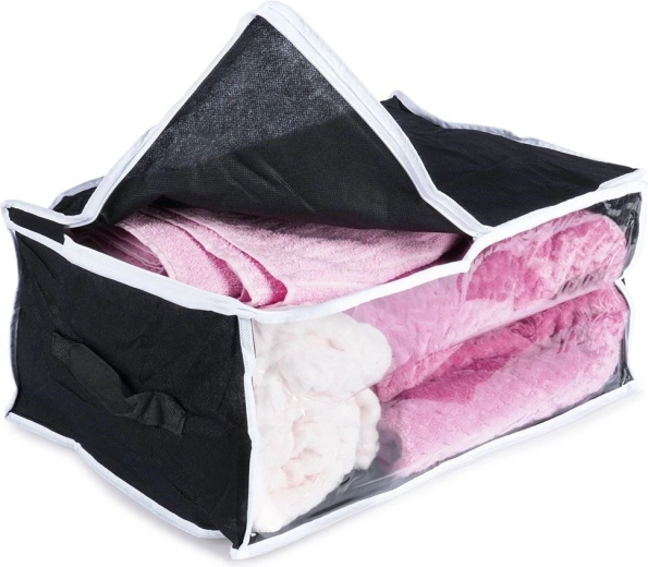 Textile storage bag for bedding 45 × 30 × 20 cm