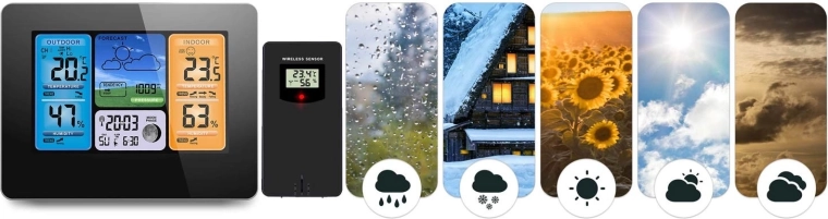 Accurate 12-hour forecast and trend icons