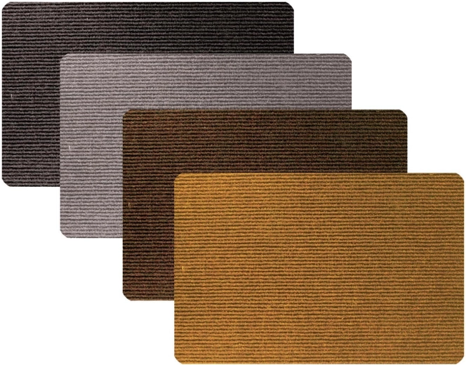 Doormat made of rubber and polypropylene 60 × 40 cm – color mix