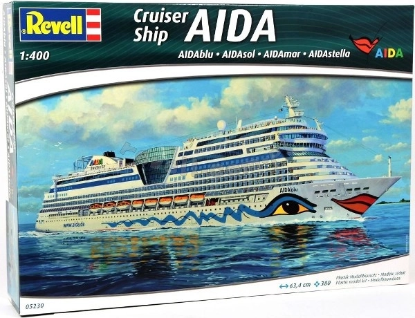 Plastmasas kuģa modelis AIDA Cruiser
