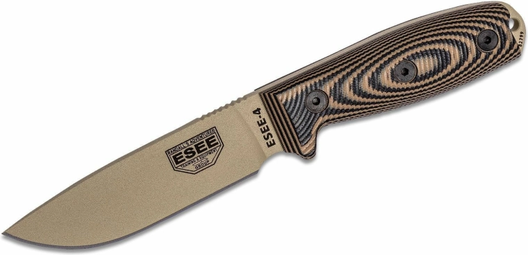 ESEE Model 4 universāls izdzīvošanas nazis Desert Tan