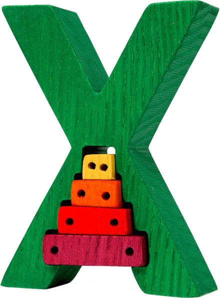 Inset puzzle Fauna Alphabet letter X xylophone