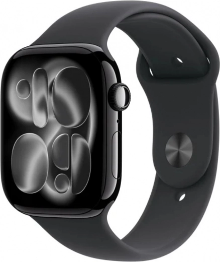 Apple Watch Series 11 GPS 46 mm alumīnijs onikss ar melnu sporta siksniņu M/L