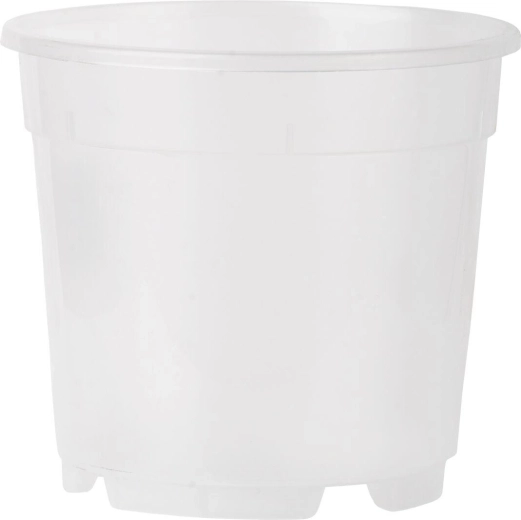 Caurspīdīgs plastmasas puķupods orhidejām 17 cm, 2,3 l