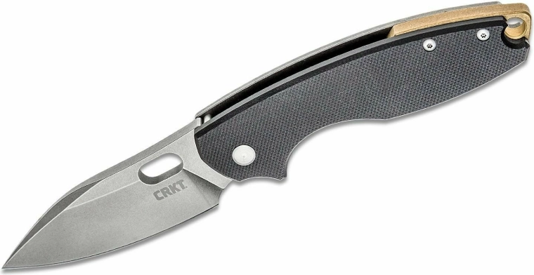 Kabatas nazis CRKT Pilar III Black, D2 Stonewash, G10