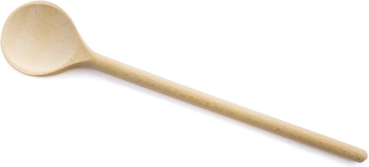 Apaļā koka karote BRILLANTE 30 cm