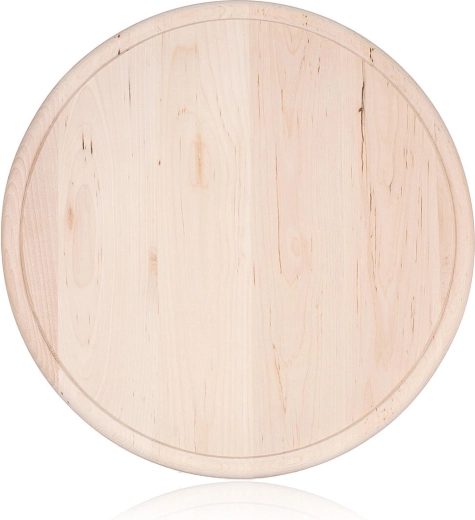 Koka apaļš griešanas dēlītis ar sulas rievu APETIT 30 cm