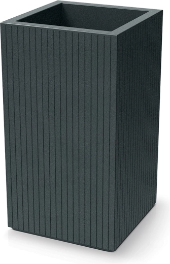 Puķu pods Coro Square High 40 × 40 × 70 cm – grafīts