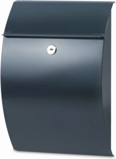 CAPRI mailbox, anthracite, galvanized steel, 300 × 215 × 70 mm