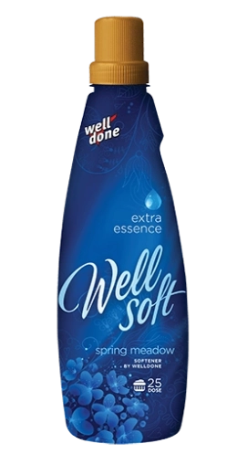 Well Done Wellsoft Spring Meadow concentrated fabric softener 1 l with a floral-herbal fragrance