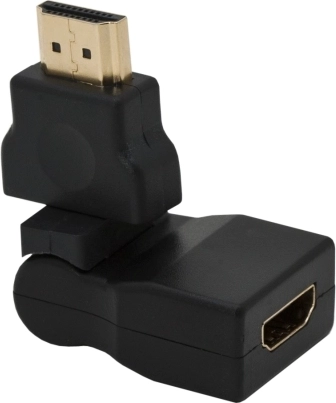 Swivel HDMI adapter with gold-plated contacts