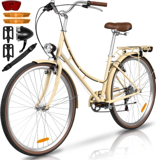 Sieviešu pilsētas velosipēds Avilo creamy - 1 gab.