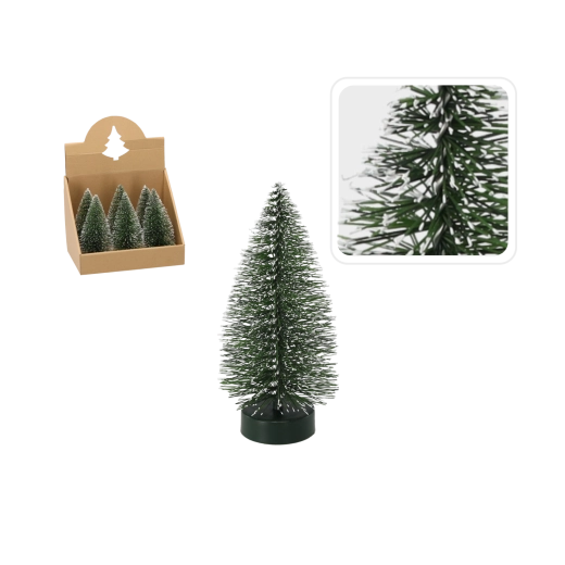 Mini Ziemassvētku eglīte, zaļa, 18 cm – 1 gabals