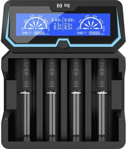 Inteliģenta universāla ātrā lādētāja XTAR X4 ar LCD un powerbankas funkciju