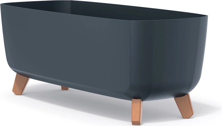 Puķu pods uz kājiņām Gracia Case 58 cm antracīta krāsā