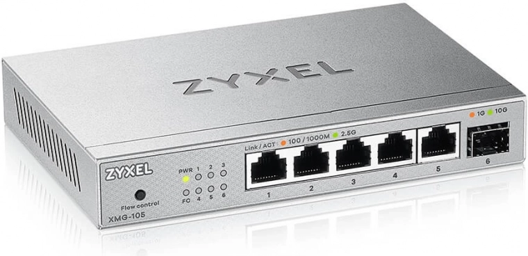 Zyxel XMG-105 2,5G slēdzis uzlabotam tīklam