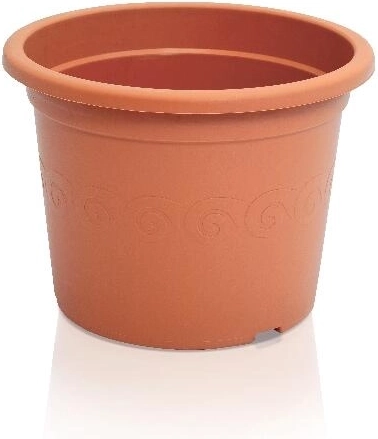 Plastmasas puķu pods Plastica 34 cm terakota