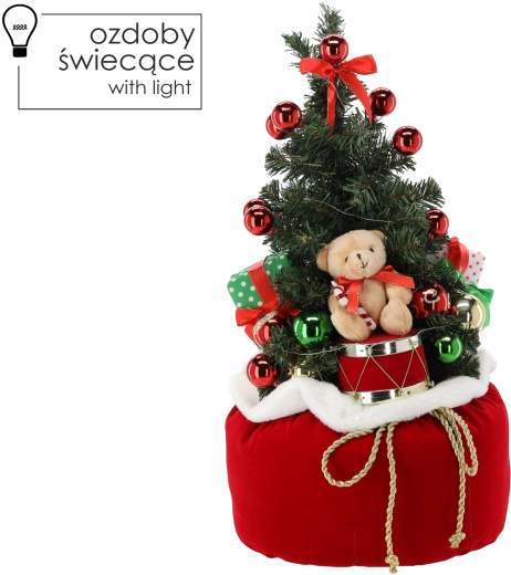 Stable fabric base with gift-style look