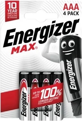Sārma baterijas AAA 4 gab. Energizer Max