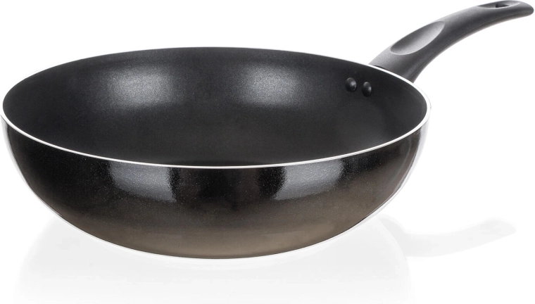 Wok pan 28 cm with non-stick surface CUISINO BLACK