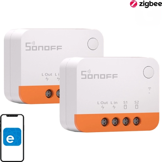 Sonoff zbmini l2 viedais mini slēdzis Zigbee – komplekts 2 gab.