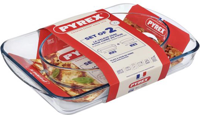 Set of glass baking dishes PYREX 3.7 L + 2.2 L (2 pcs)