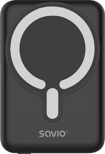 Magnētiskā ārējā baterija (powerbanka) BA-12 10 000 mAh melna - 1 gab.