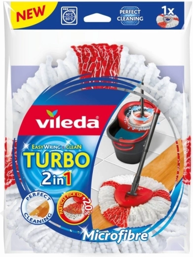 Replacement head for Vileda Turbo 2-in-1 spin mop