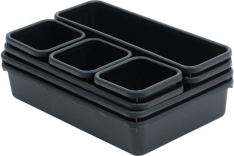 Izturīga plastmasa un ērta salikšana vienā otrā