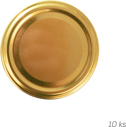 Metāla skrūvējams vāciņš Twist-Off 66 Gold (10 gab.)