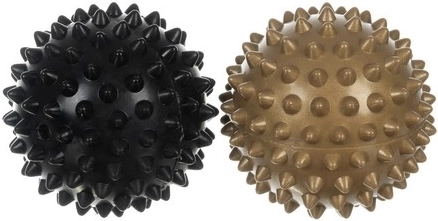 2 massage balls and a carrying case