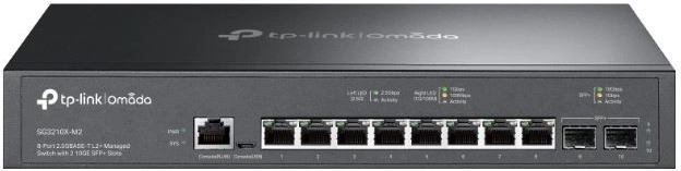 Slēdzis 8× 2,5G ar 2× SFP+