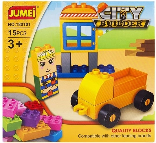 Būvkomplekts Jumei City Builder pilsēta – būvniecība 15 detaļas 20 × 19 cm - 1 gab.