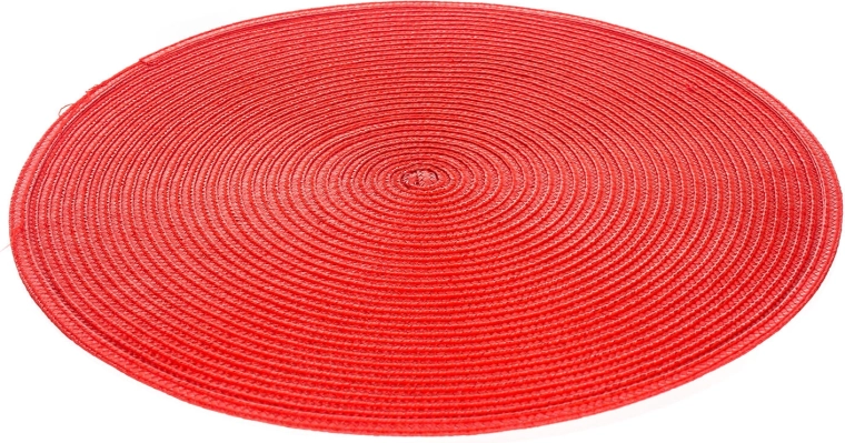 Round Plastic Placemat TONDO 38 cm Red