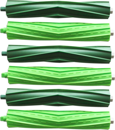 Set of 6 silicone main brushes for iRobot Roomba