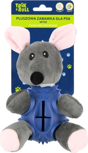 Plush Mouse Dog Toy with Squeaker