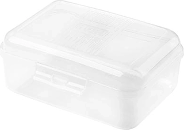 Plastic lunch box 29.5 × 18.5 × 8.6 cm