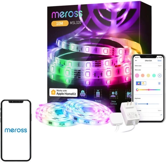 Viedā LED gaismas lente MEROSS MSL320 ar Apple HomeKit atbalstu