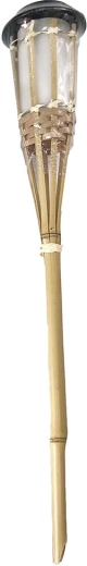 Solar bamboo torch 60 cm with warm white light - 1 piece