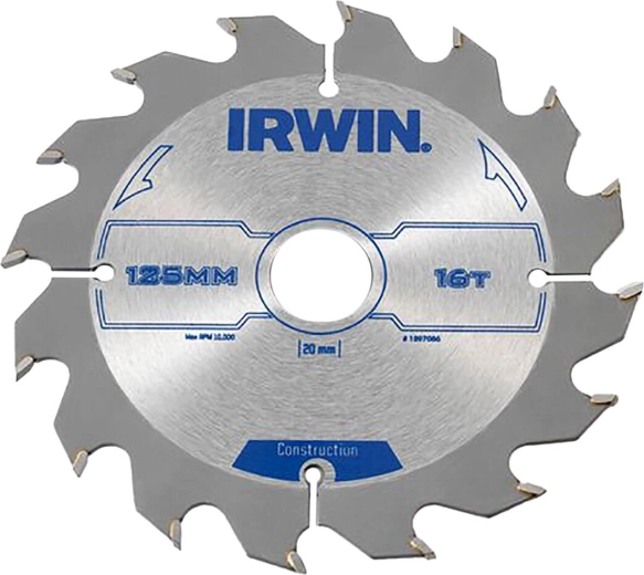 Zāģa ripa IRWIN 125 mm, 16 zobi, kokam